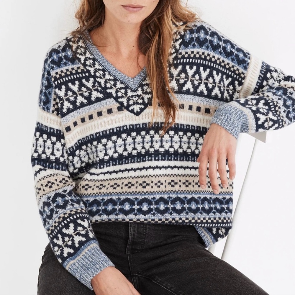 Madewell Nordic Fair Isle Sweater